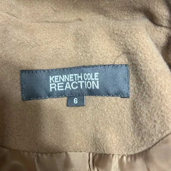 Kenneth Cole Reaction Tan Wool-blend Coat - Picture 7 of 9